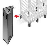 Middle Atlantic VFEET-1-12 Raised-Floor Riser Feet Set